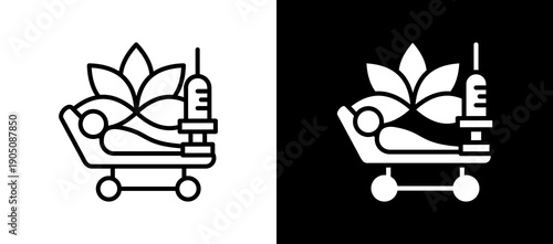 Medical Therapy lineglyph icon