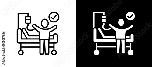 Patient Recovery lineglyph icon