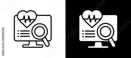 Health Monitoring lineglyph icon