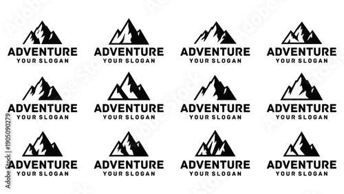 Minimal Mountain Logo for Outdoor and Adventure Brands