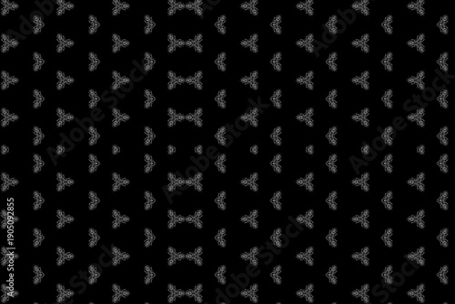 Black and white organic offset pattern  background