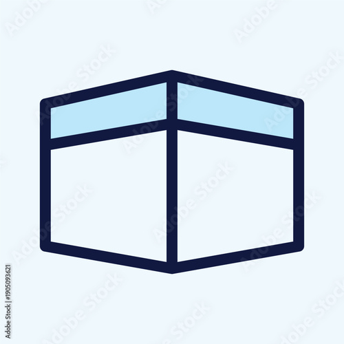 The Holy Kaaba Building in Makkah for Hajj and Umrah Icon