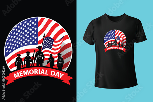 USA Flag With Camouflage Design