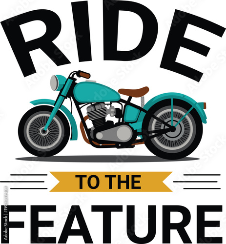 Vector motorcycle icon set showing different motorbike styles for transportation and riding designs.