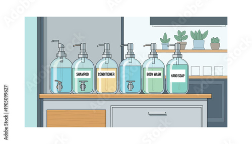 Refill station store interior eco shop