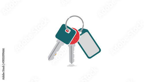 Car keys and house keys security set