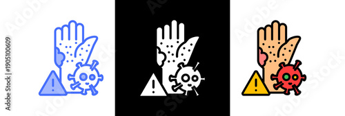 Infectious Disease triple icon