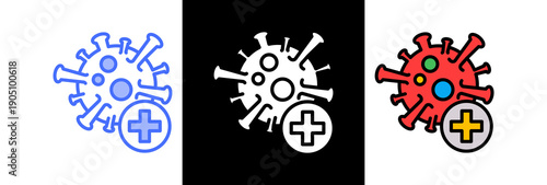 Viral Infection triple icon