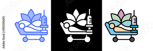 Medical Therapy triple icon