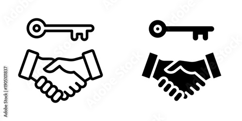 Commitment icon, element icon for business concept, Design Branding, Print, and Digital Media