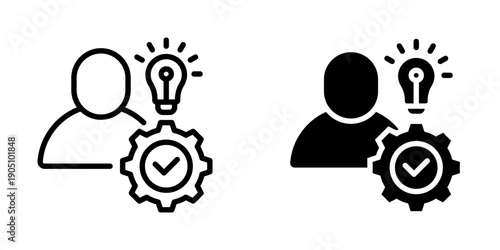 Competencies icon, element icon for business concept, Design Branding, Print, and Digital Media