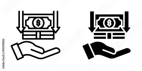 Revenue icon, element icon for business concept, Design Branding, Print, and Digital Media