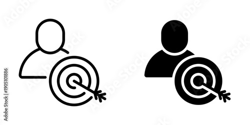 Goal icon, element icon for business concept, Design Branding, Print, and Digital Media