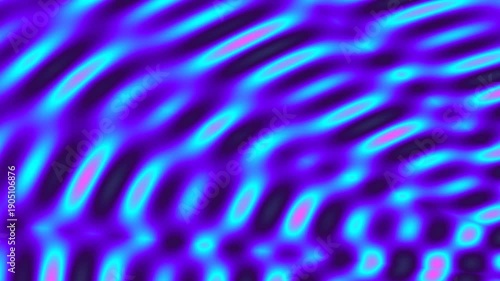 Wallpaper Mural Abstract Psychedelic Neon Mandala Glows with Pulsating Blue and Purple Lights Torontodigital.ca