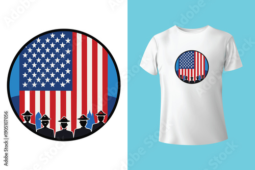 Memorial day t shirt design illustrator 2026, 2027