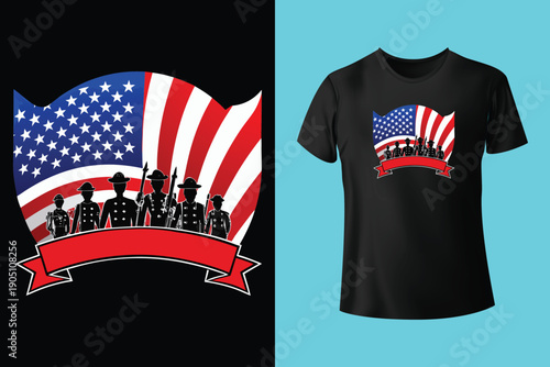 happy memorial day national holiday sticker t shirt vector illustration template design