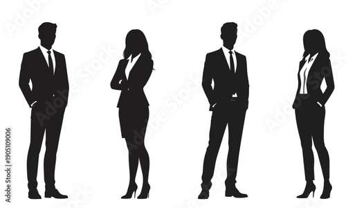 シルエット【ビジネスマンウーマン】