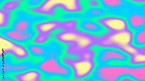 Wallpaper Mural Abstract Psychedelic Swirls of Neon Colors - Vibrant Organic Flow Background Torontodigital.ca