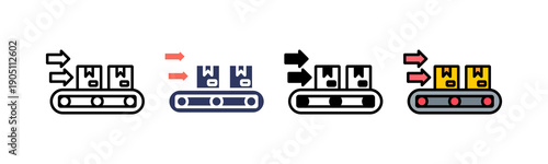Conveyor Icon Multiple Style