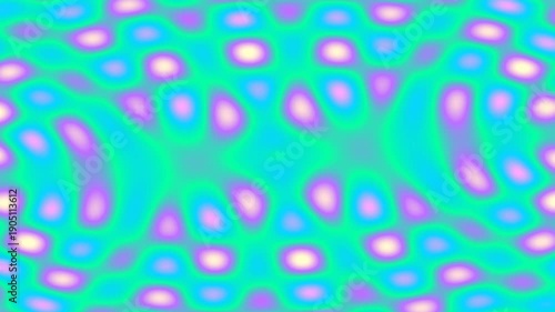 Wallpaper Mural Abstract Psychedelic Swirls: Vibrant Neon Green, Blue, and Purple Organic Flow Torontodigital.ca