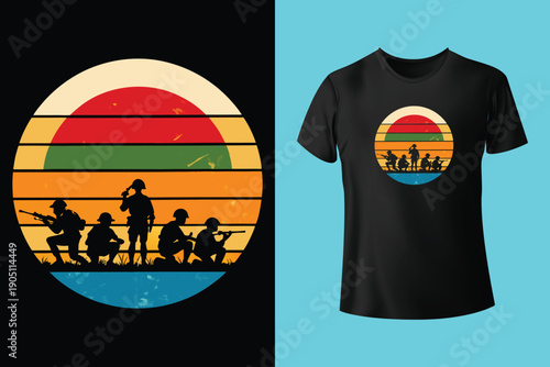 Never Underestimate An Old Man With A Military Background T-shirt, Vintage American Flag US Veteran Shirt, Veteran Day Shirt