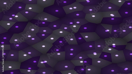 Wallpaper Mural Abstract Purple and Gray Cells with Glowing Dots - Organic Texture Background Torontodigital.ca