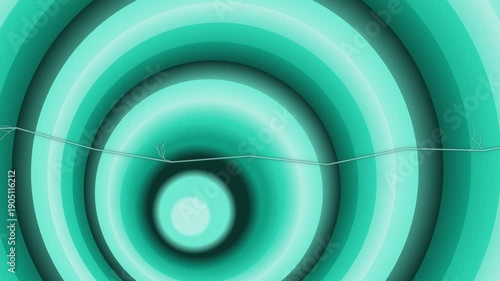 Wallpaper Mural Turquoise Ripples Expanding in Circular Motion. Torontodigital.ca