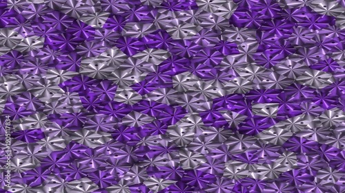 Wallpaper Mural Abstract Purple and Silver Geometric Starburst Pattern Background Torontodigital.ca