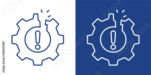 Disruption Blue And White Icon Style Collection