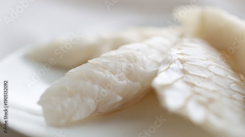 Macro shot of fish scales and gills for culinary education, focusing on texture and freshness detail.