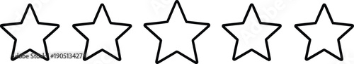 Five star rating icon Vector