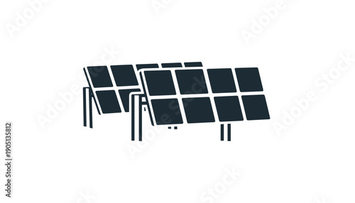 Solar panel farm black energy renewable