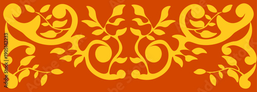 Floral pattern. wood carving pattern