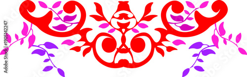 Floral pattern. wood carving pattern
