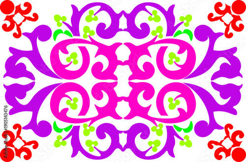 Floral pattern. wood carving pattern