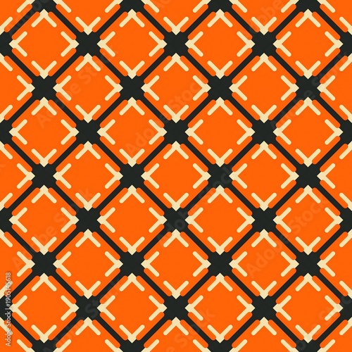 Seamless geometric pattern featuring a blue 3d cube grid mosaic design with light glass and metal tile textures for a modern abstract wallpaper surface