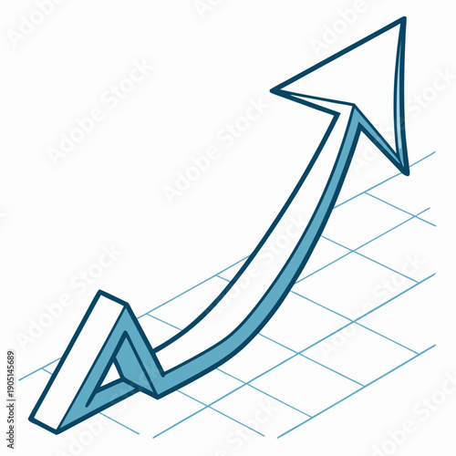 A 3d graph showing a fluctuating line with a sharp upward trend at the end