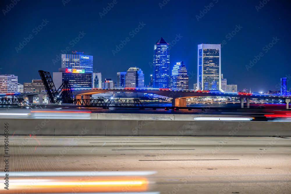 Fototapeta premium Jacksonville, Florida traffic
