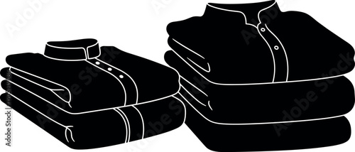 Stacked Islamic Shirts Silhouette - Clothing