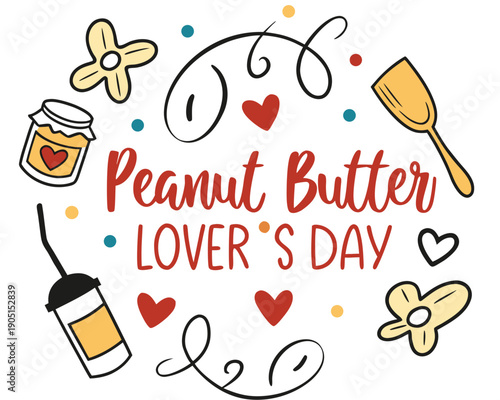 Delicious Peanut Butter Spread Vector Illustration, Sweet and Nutty Food Concept