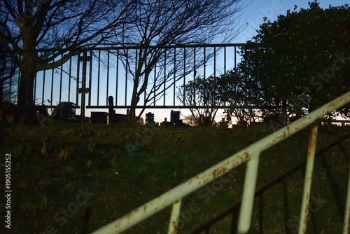 December 29, 2025. Sendai, Miyagi Prefecture, Japan.Scenery around the Hirose River before dawn in winter.