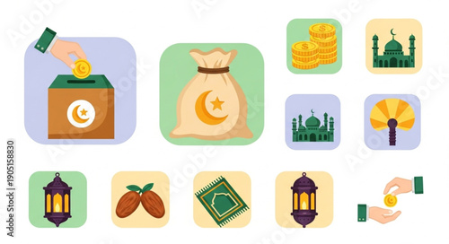 Islamic Icons Collection for Charity and Ramadan.