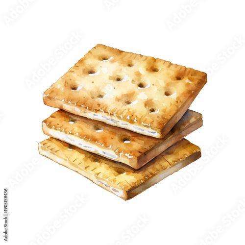 cracker hand drawn vector illustration