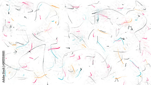 Noisy vector holiday image with small colored particles and hair.