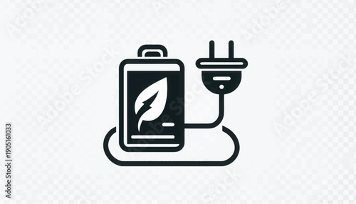 Mobile Phone Charging with Electric Plug.