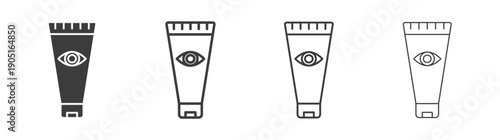 Eye cream icon. flat stroke linear simple trend modern logotype design