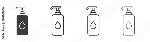 Face cleanser icon. flat stroke linear simple trend modern logotype design
