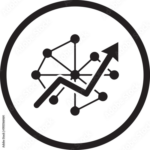 Data Analytics Network Icon