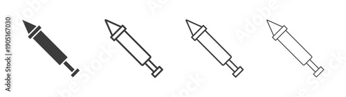 Holi icon. flat stroke linear simple trend modern logotype design