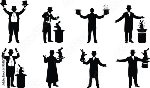 silhouettes of business people